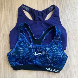 Nike pro dri-fit sports bra bundle of 2